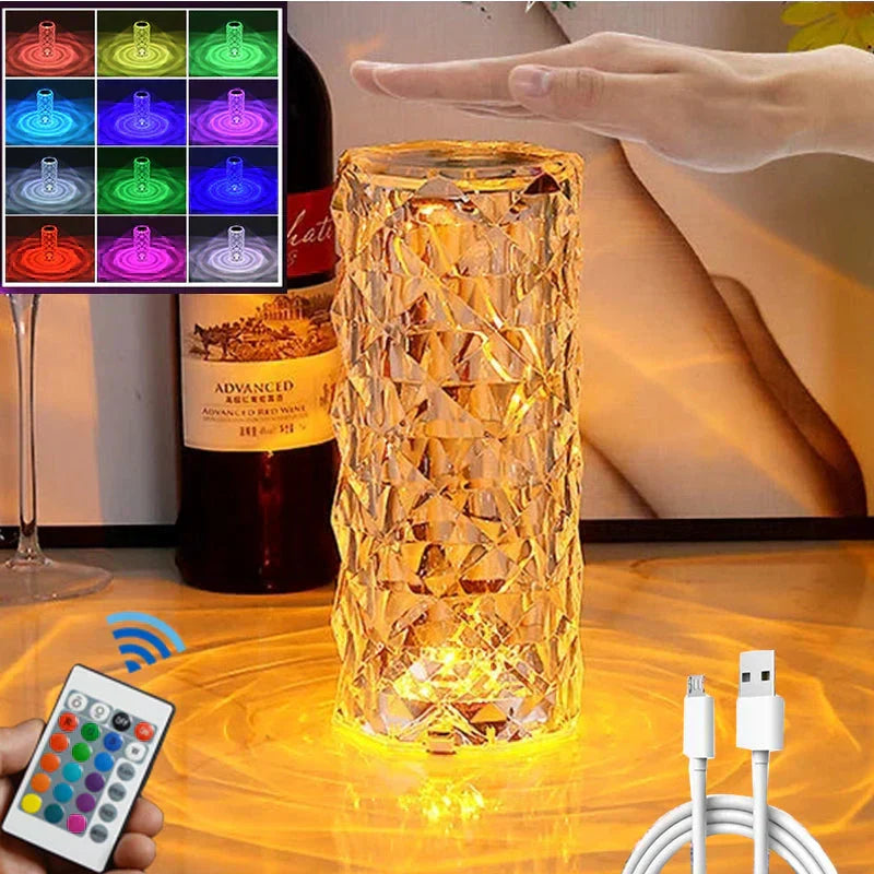NoorAura™LED Crystal Table Lamp