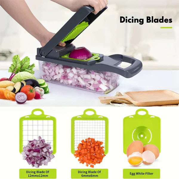 NoorAura™ Multifunctional Vegetable Slicer
